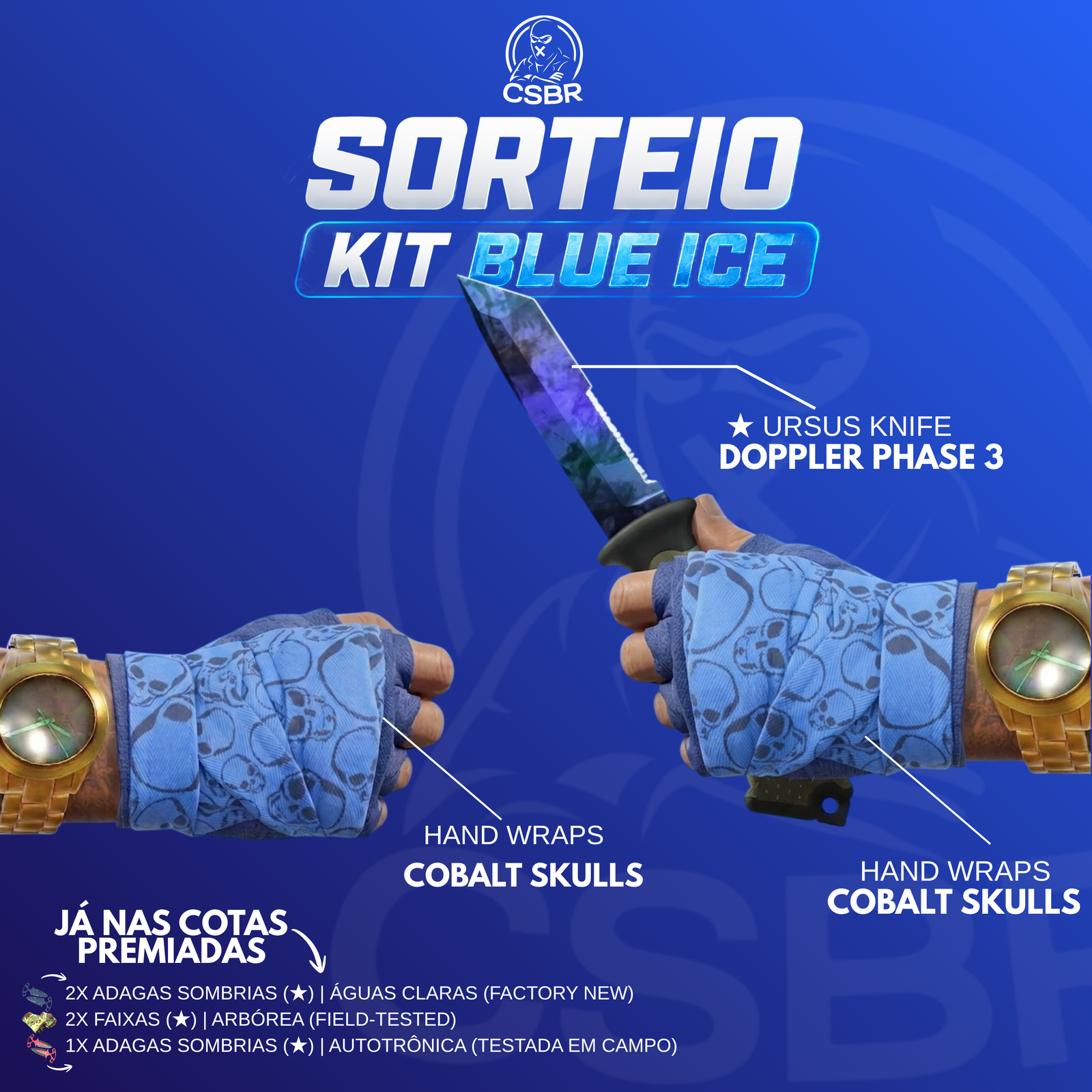 🔥MEGA SORTEIO — COM FACAS E LUVAS NAS PREMIADAS — COM TOP 5 COMPRADORES